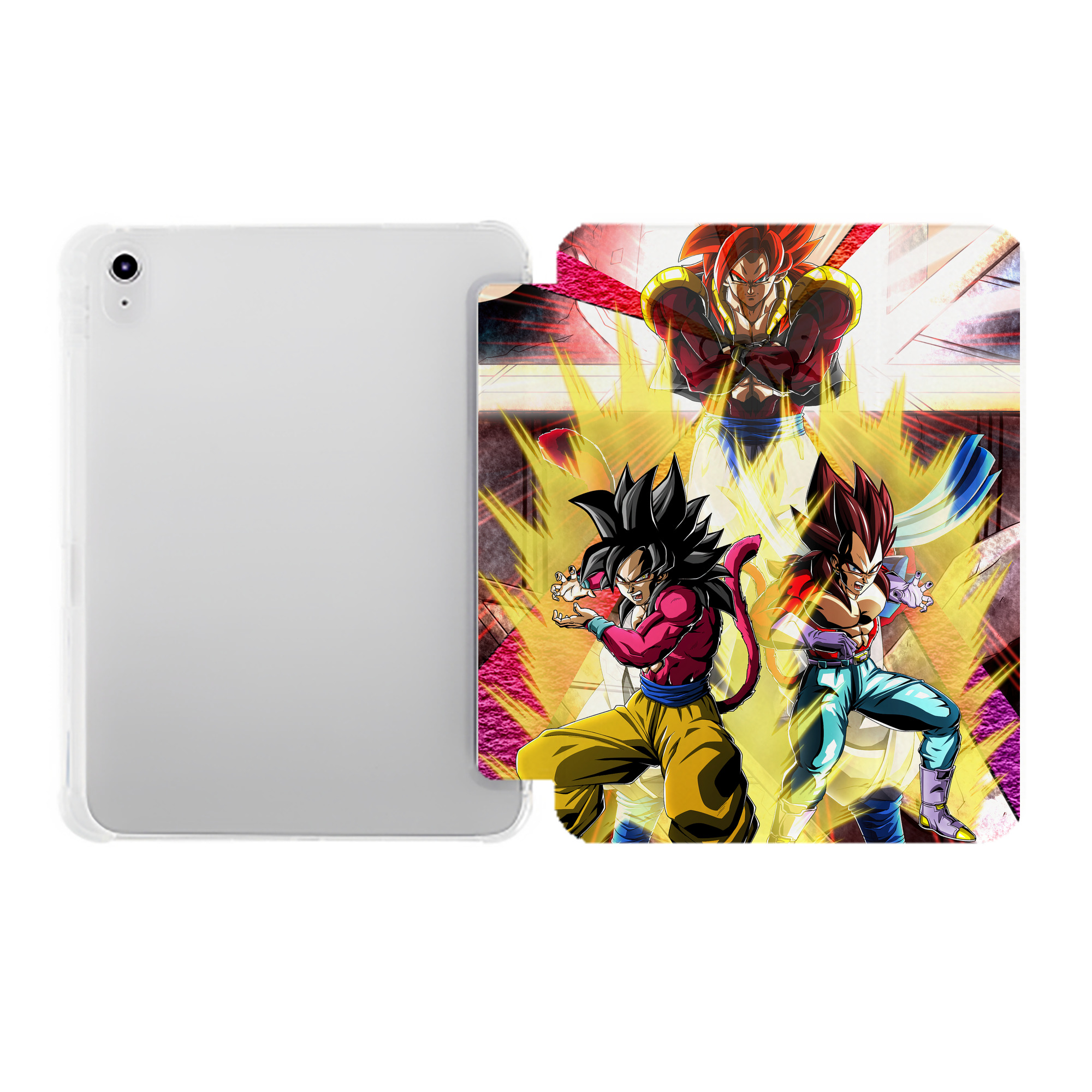 （画像用） ドラゴンボール DRAGON BALL IPad ケース ペン収納付き 三つ折りスタンド PUレザー×シリコン 対応機種9.5/10.5/10.9インチ